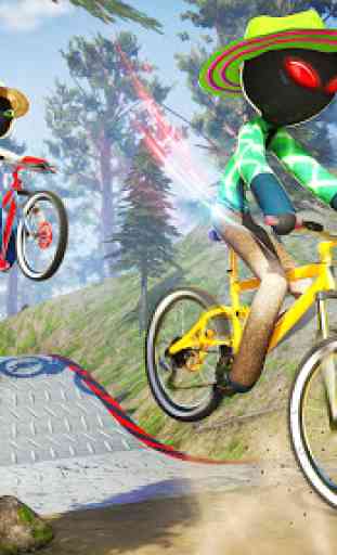 Stickman BMX Uphill Rider - Cascades à vélo 3