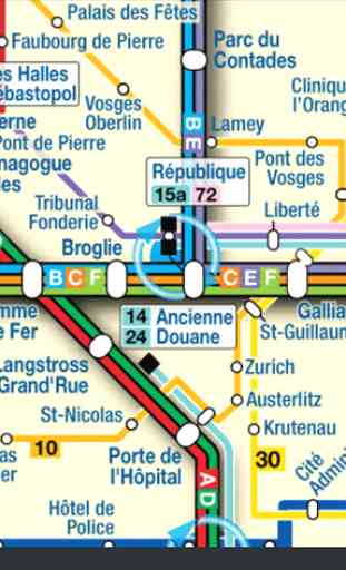 Strasbourg Tram & Bus Map 3