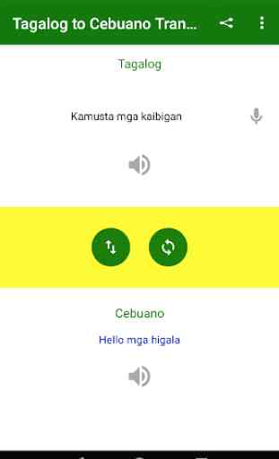 Tagalog to Cebuano Translator 1