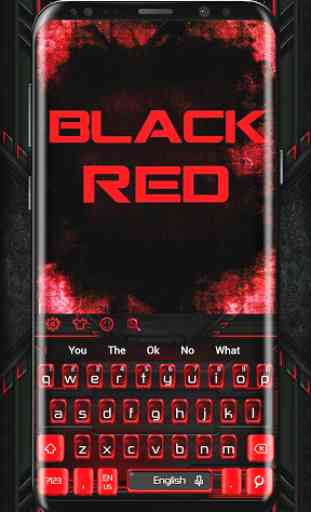 Thème du clavier rouge noir 1