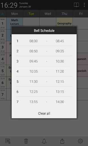 Timetable planner - for school and university 3
