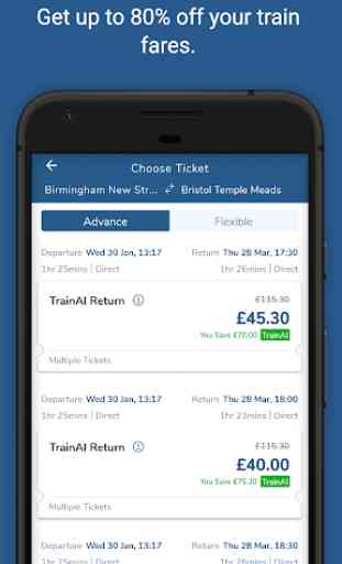 TrainAI - Cheaper UK Train Tickets 2