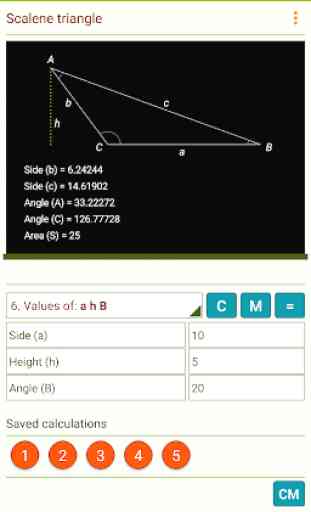 Triangle Calculator - Real-time drawings 3