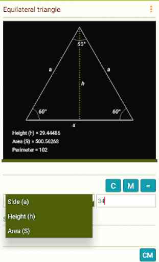 Triangle Calculator - Real-time drawings 4