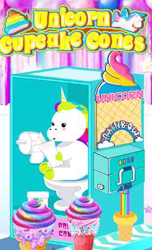 Unicorn Cupcake Cones - Cooking Games for Girls 1