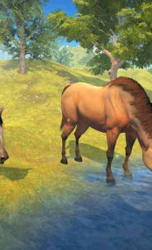 Wild Horse Family Simulator : Horse Games 2