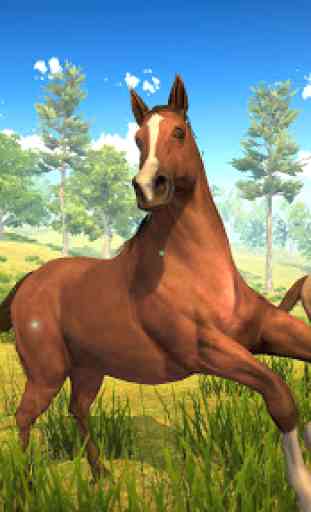 Wild Horse Family Simulator : Horse Games 4