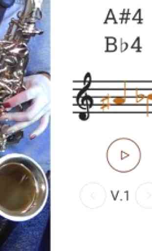 2D Saxophone Doigté 1