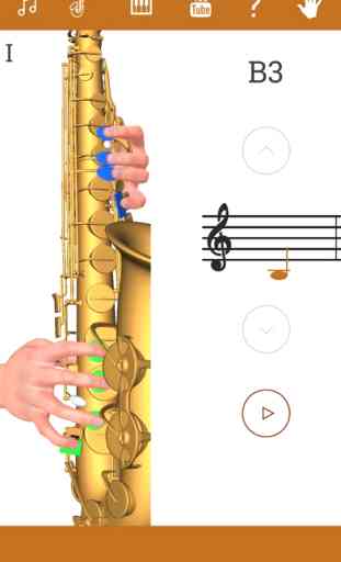 3D Saxophone Doigté 1