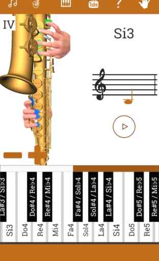 3D Saxophone Doigté 2