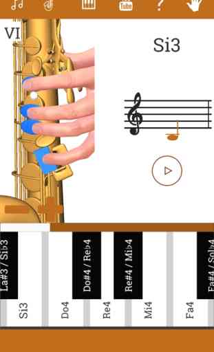 3D Saxophone Doigté 4