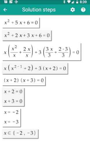Algebrator math solver 1
