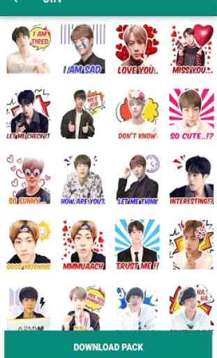 BTS WA Sticker Bangtan Boys 3