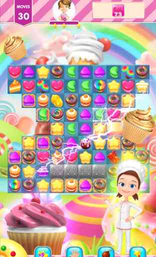 Candy Cakes - match 3 game with sweet cupcakes 3