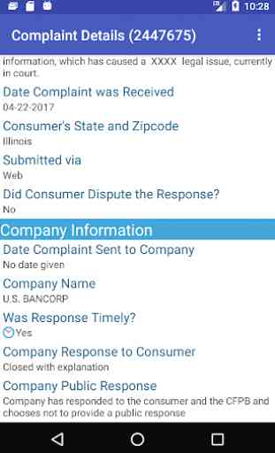 Consumer Complaint Database 4