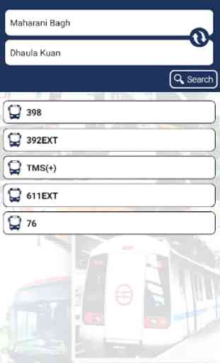 Delhi Public Transport - Metro and DTC Bus Routes 4