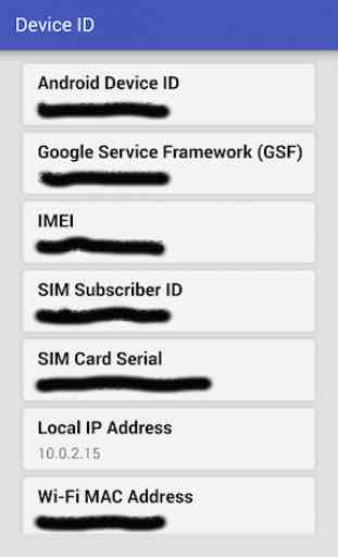 Device ID and Apk Info Android 1