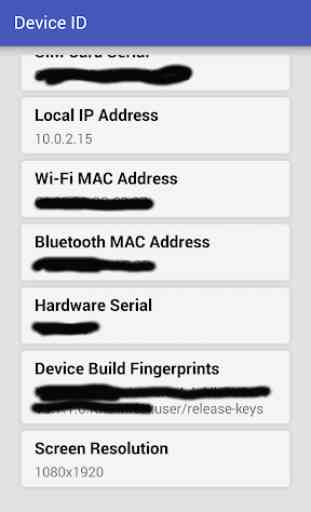 Device ID and Apk Info Android 2