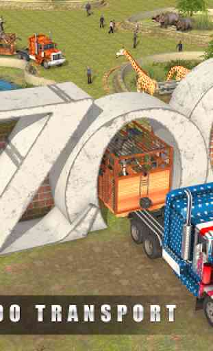 Euro Truck City Zoo Animaux Transporter jeu 1