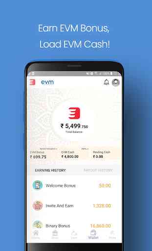 EVM Wallet : Earn Via Mobile 4