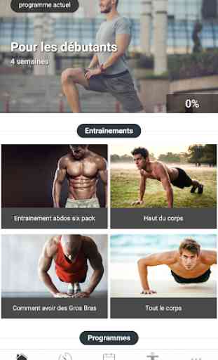 Exercices de musculation pour les hommes 1
