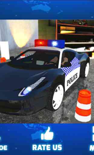 extrême conduite école flics voiture parking 3D 1