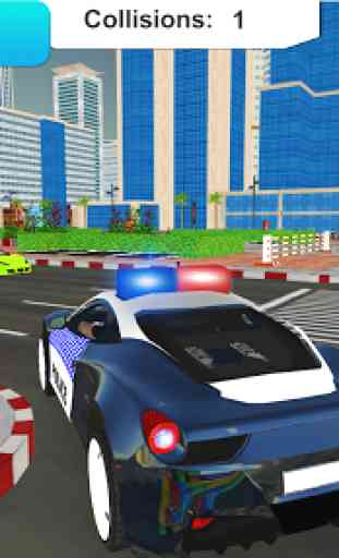 extrême conduite école flics voiture parking 3D 4