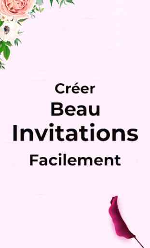 Faire Invitation - Créer Partie Carte d'invitation 1