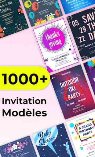 Faire Invitation - Créer Partie Carte d'invitation 2