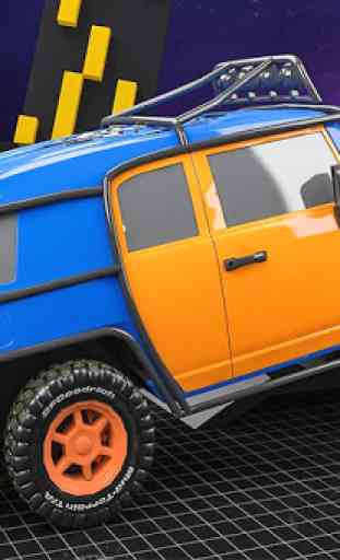 Fury Monster Jeep Parking: Conduite de camion tout 4
