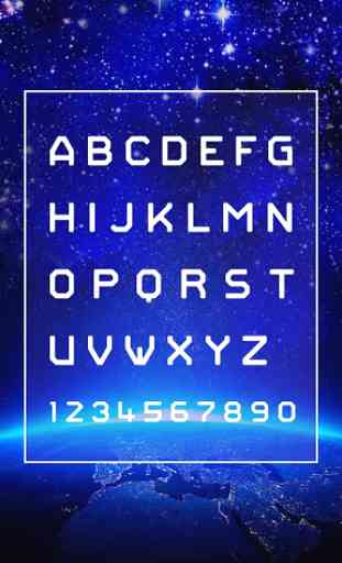 Galaxy Space Font Samsung FlipFont,Cool Fonts Free 2