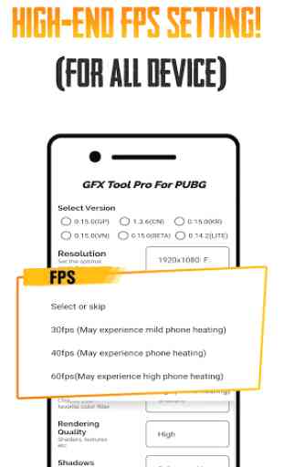 GFX Tool PUBG Pro (Advance FPS Settings + No Ban) 2