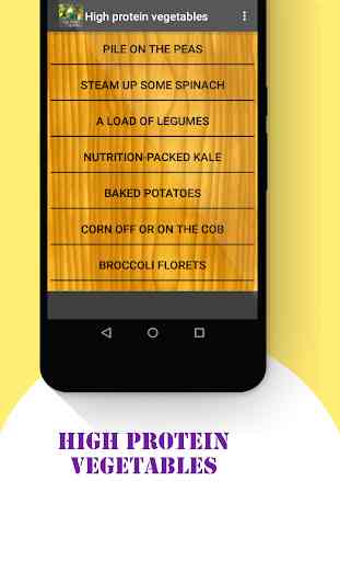 High protein vegetables 2