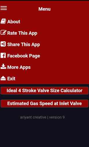 Ideal Four 4 Stroke Valve Size Calculator 1