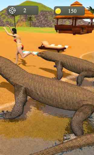 Komodo dragon famille sim: attaque de plage 3