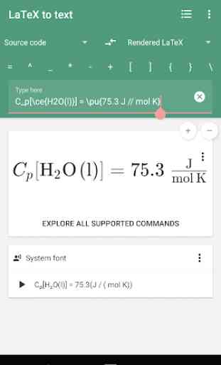 LaTeX equation editor: Unicode Math Symbols 1