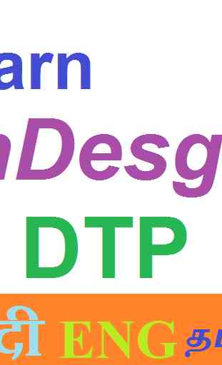 Learn InDesgn DTP (In Hindi - Eng -Tamil ) Course 2