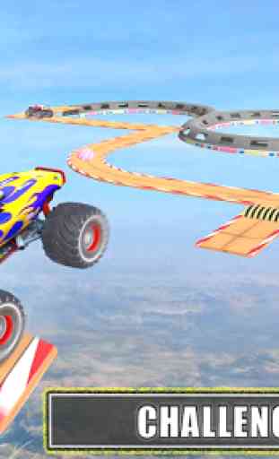 Monster Truck Stunt Race : Impossible Track Games 3