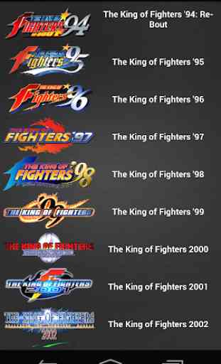 Moves for King of Fighters 1