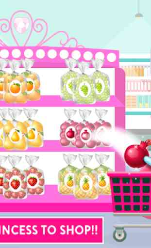 Pink Princess Grocery: Cash Register Supermarket 3