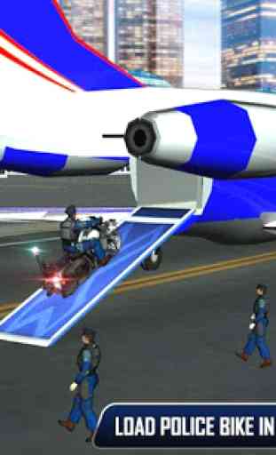 Police Plane Moto Transporter 3
