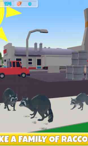 Raccoon Adventure: City Simulator 3D 3