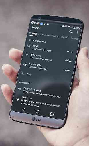 Simple Dark Theme LG G6 V20 G5 V30 4