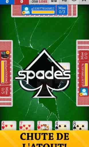 Spades Card Games: Atout Pique Jeux de Cartes 1