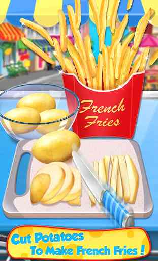 Street Food  - Make Hot Dog & French Fries 1