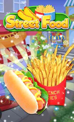 Street Food  - Make Hot Dog & French Fries 4