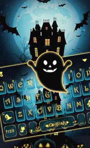 Thème de clavier Halloween Ghost 1