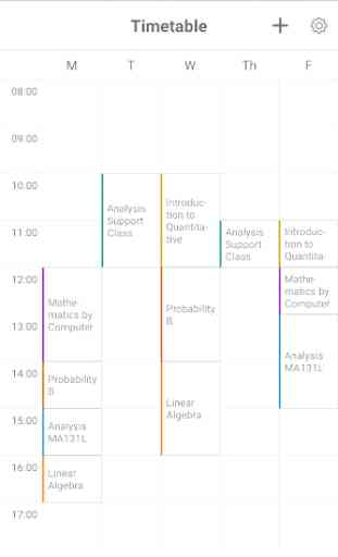 Timetable: a lovely scheduler 2