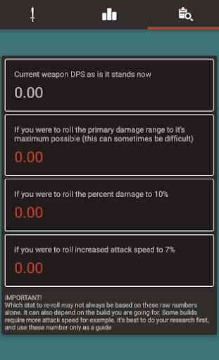 Weapon Calculator for Diablo 3 3