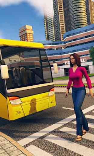City Bus Conduite d'école Jeu 3D-Coach Bus Sim 18 3